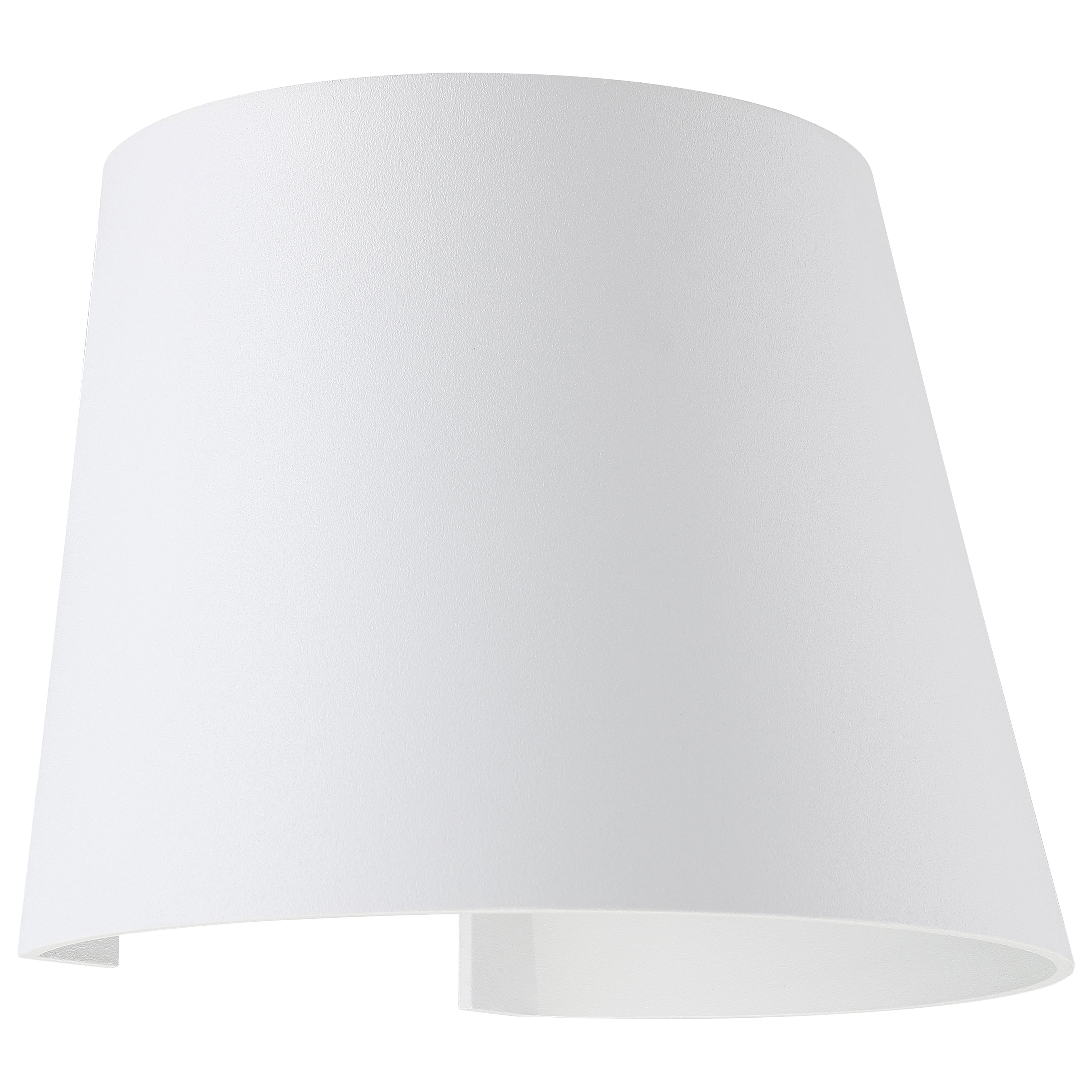 Cone Bi-Directional Outdoor LED Wall Mount, White