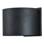 Curve Bi-Directional Outdoor LED Wall Mount, Black
