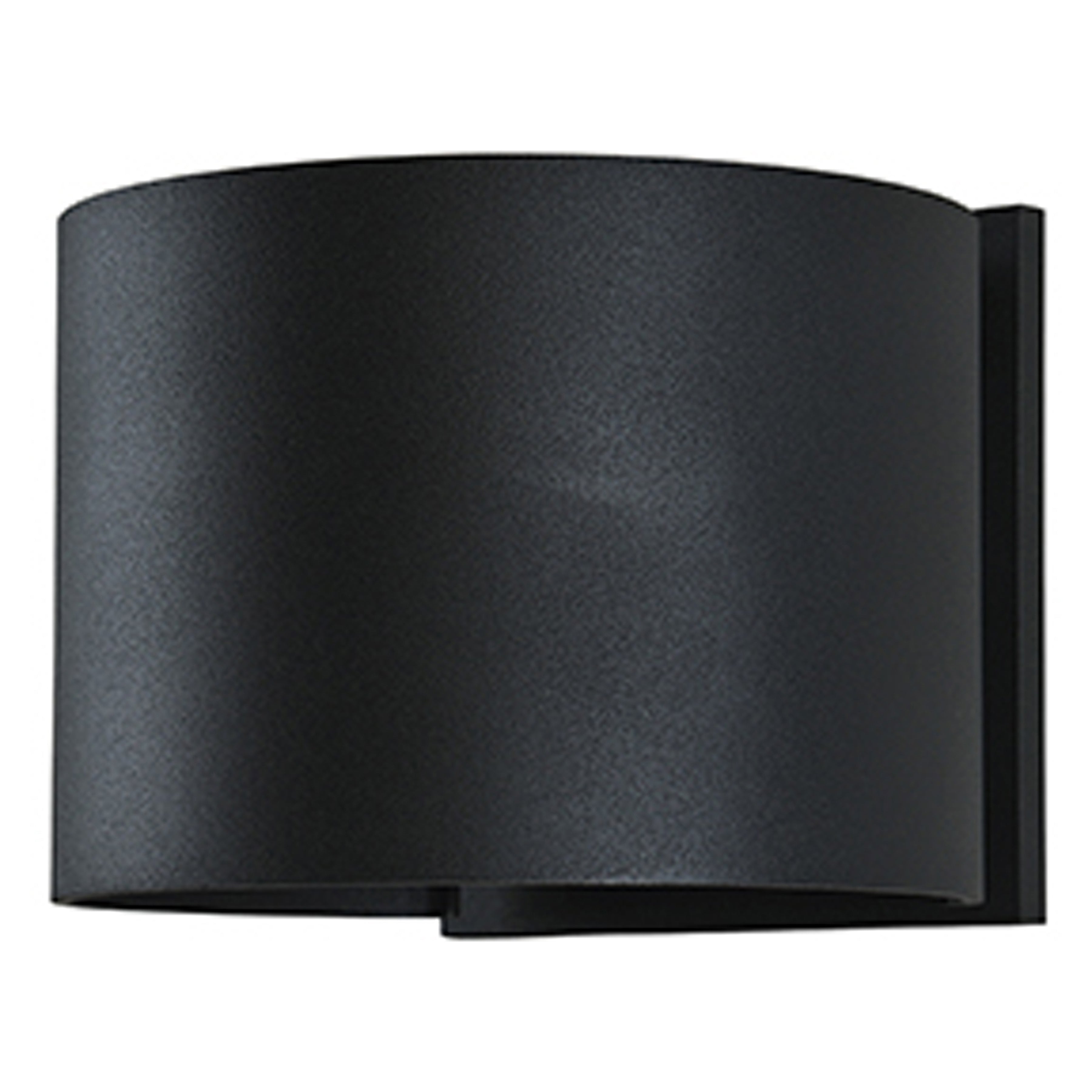 Curve Bi-Directional Outdoor LED Wall Mount, Black