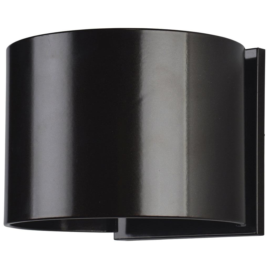 Access Lighting Curve Bi-Directional Outdoor LED Wall Mount, Bronze