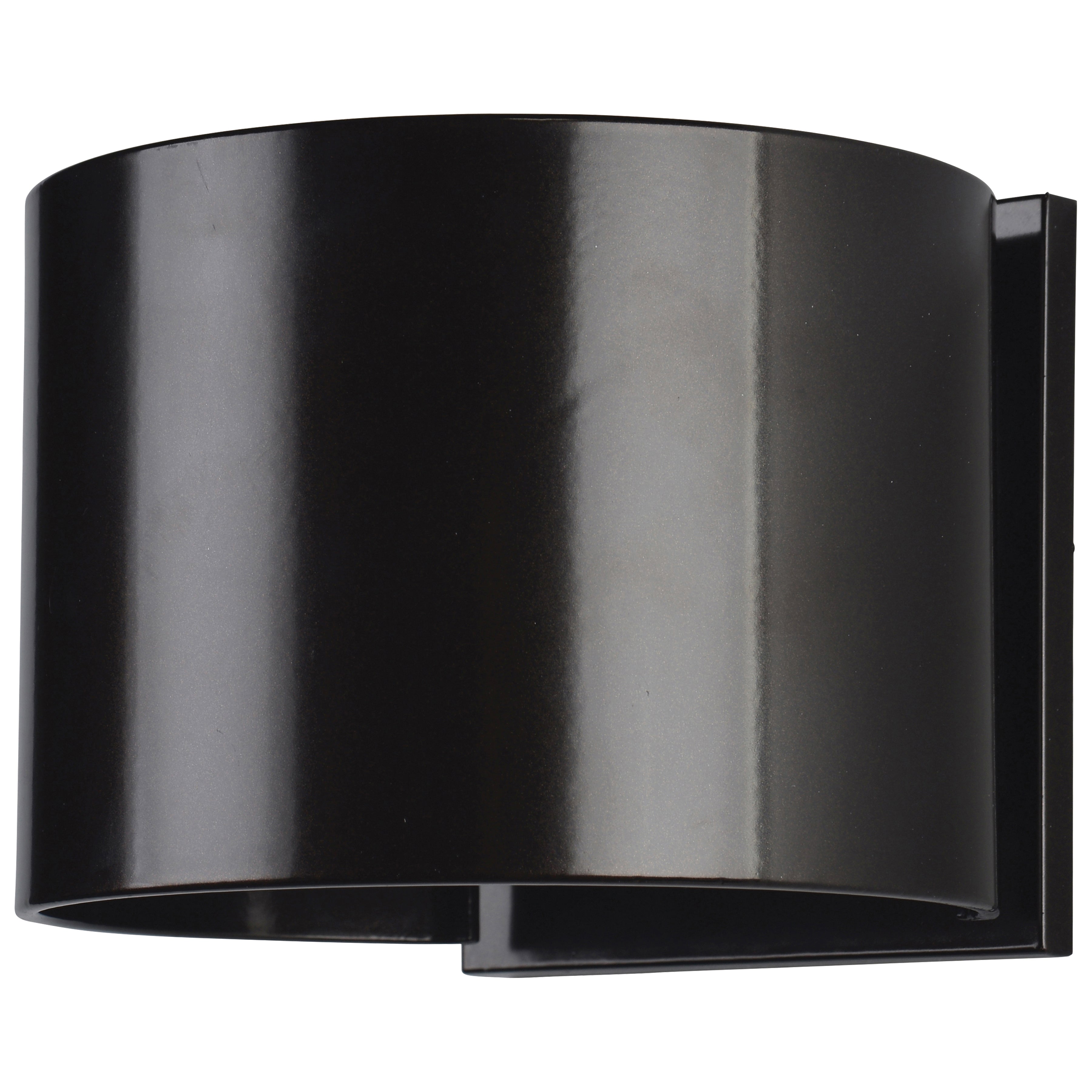 Curve Bi-Directional Outdoor LED Wall Mount, Bronze