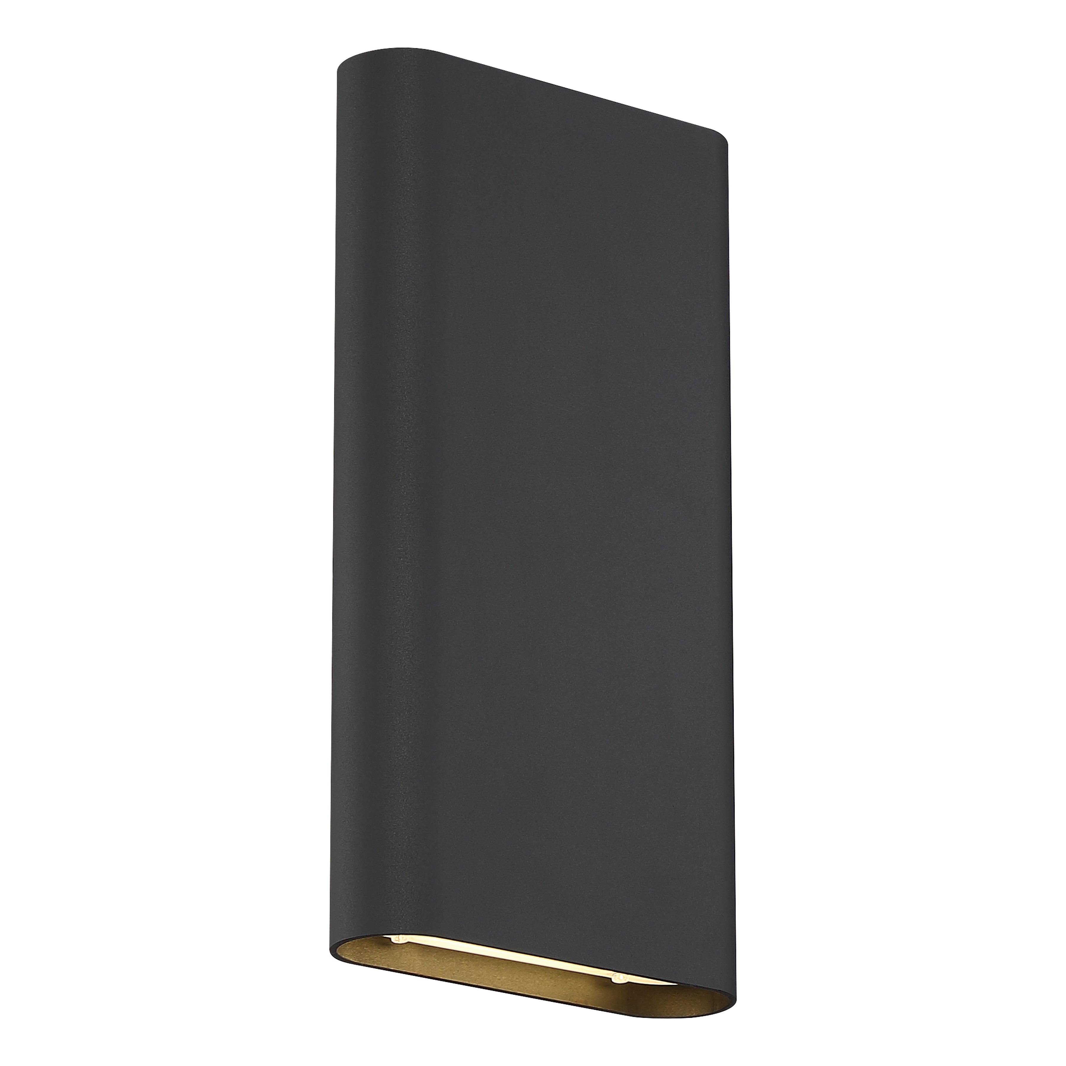 Lux Dual Voltage LED Wall Sconce, Black (20409LEDD)