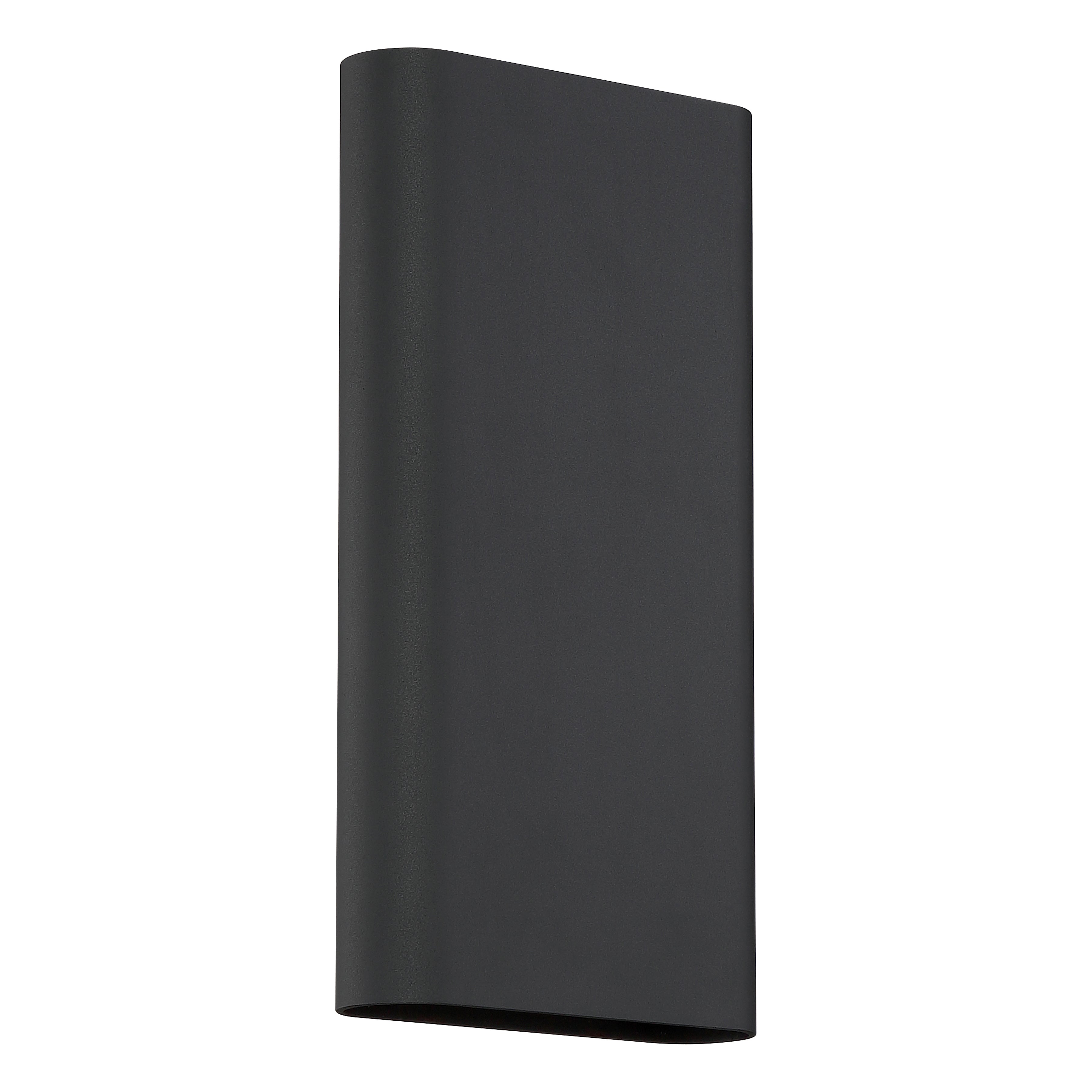 Lux Dual Voltage LED Wall Sconce, Black (20409LEDD)