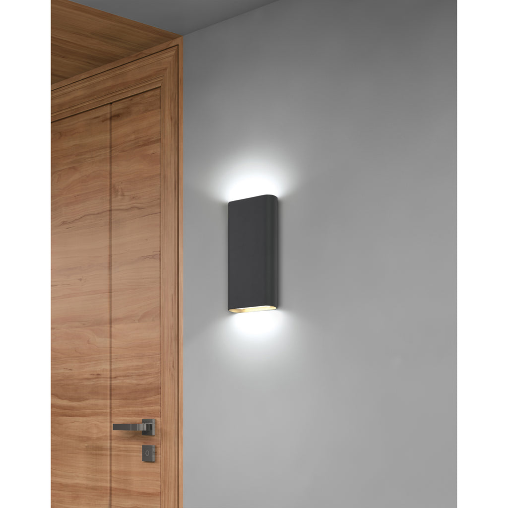 Access Lighting Lux Dual Voltage LED Wall Sconce, Black (20409LEDD), image 6