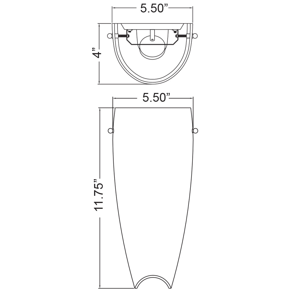 Access Lighting Daphne LED Wall Sconce, Alabaster Glass, image 7