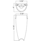 Access Lighting Daphne LED Wall Sconce, Alabaster Glass, image 7