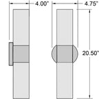 Access Lighting Aqueous 2 Light LED Wall Sconce & Vanity, image 4