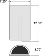 Access Lighting Prong 2 Light LED Wall Sconce, Brushed Steel / 7.25", image 3