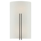 Prong 2 Light LED Wall Sconce, Matte Black / 7.25"