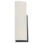 Prong 2 Light LED Wall Sconce, Matte Black / 7.25"