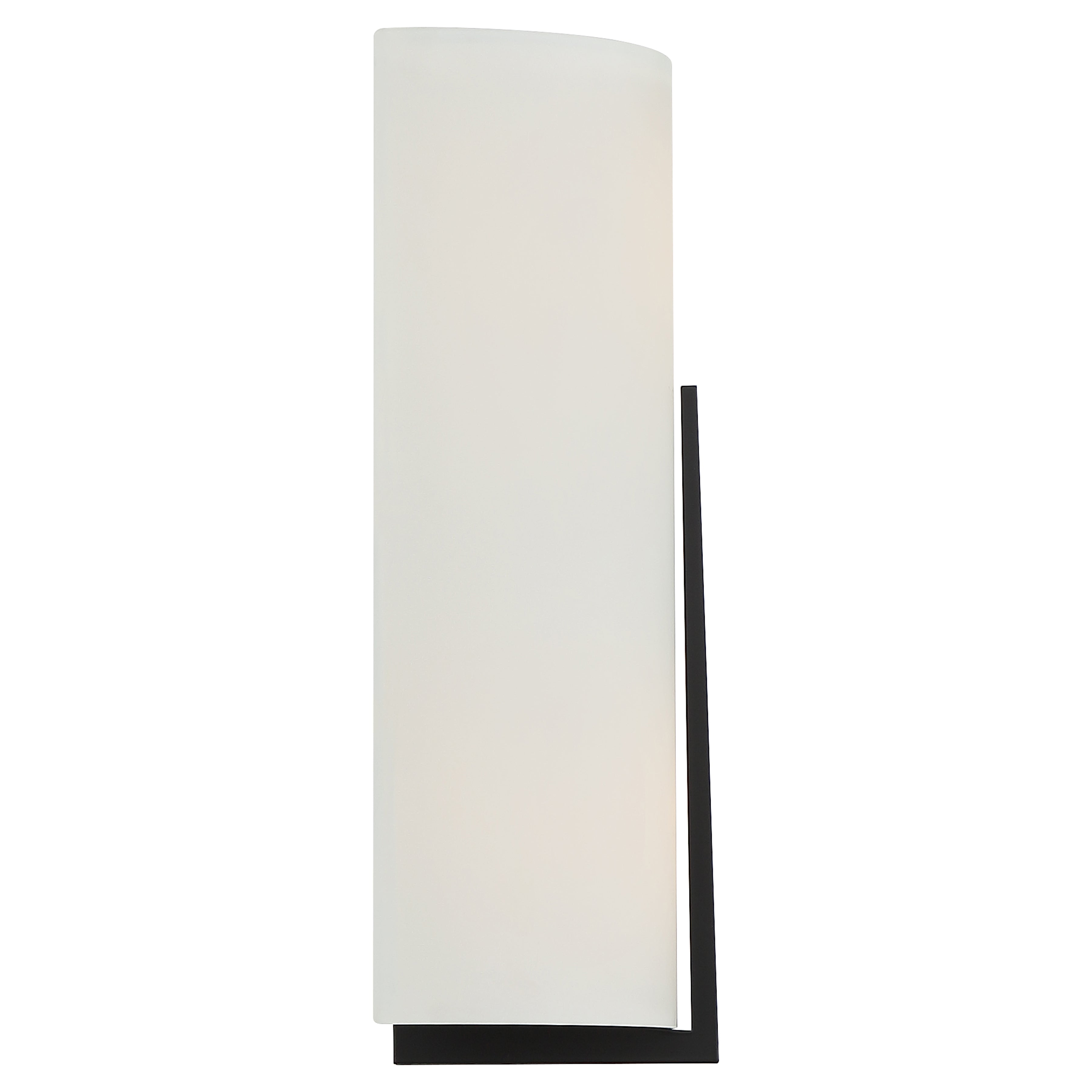 Prong 2 Light LED Wall Sconce, Matte Black / 7.25"