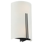 Prong 2 Light LED Wall Sconce, Matte Black / 7.25"