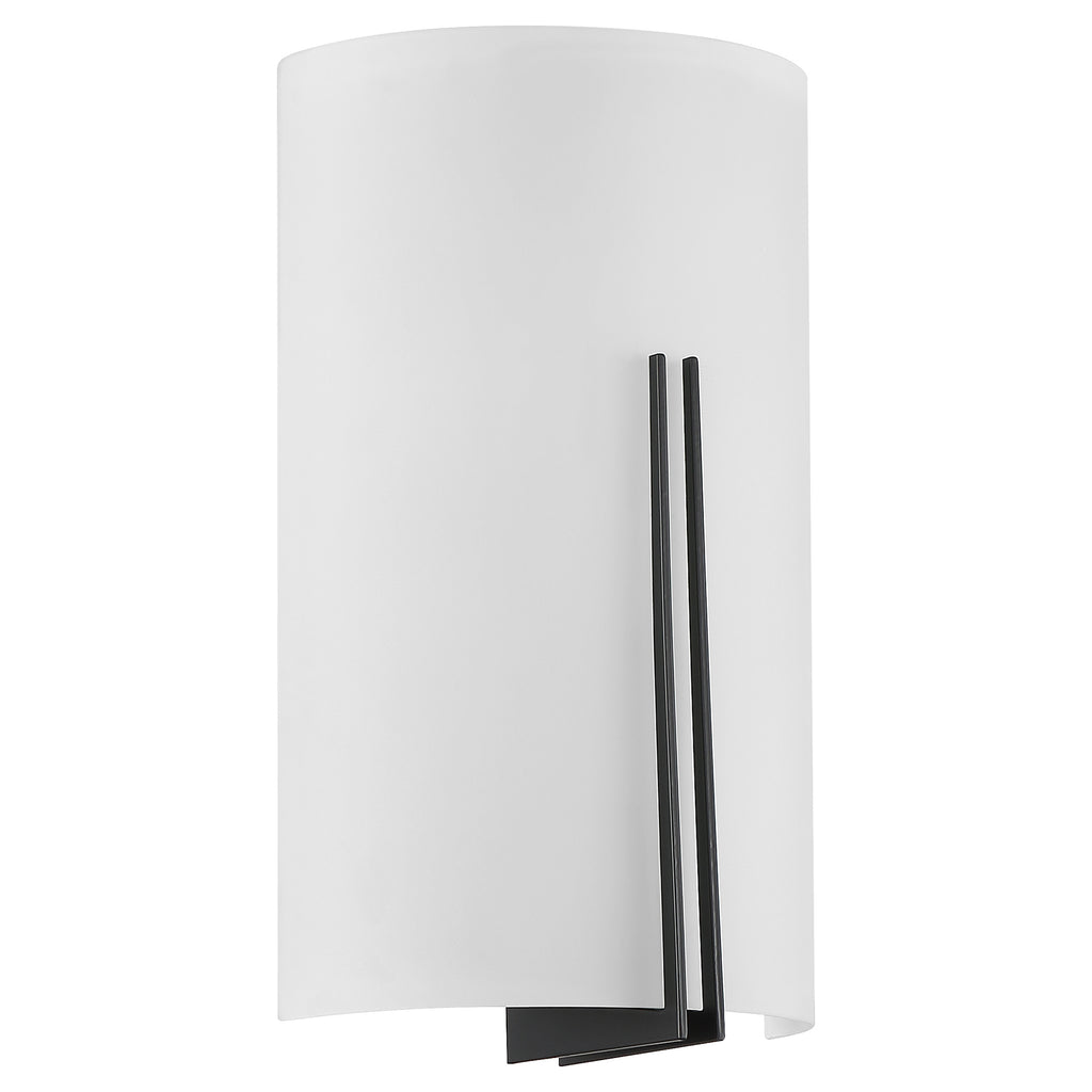Prong 2 Light LED Wall Sconce, Matte Black / 7.25"