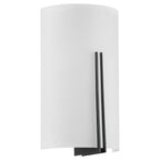 Prong 2 Light LED Wall Sconce, Matte Black / 7.25"