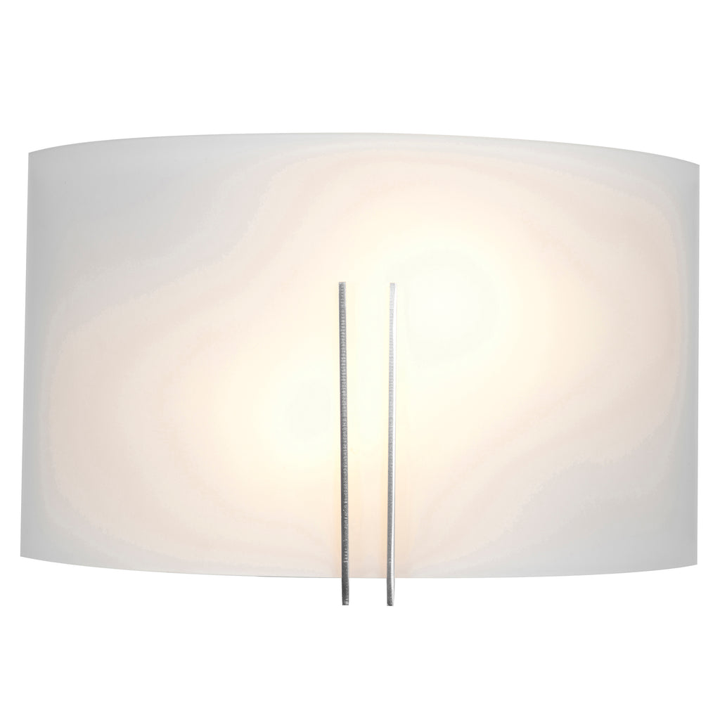 Prong 2 Light LED Wall Sconce, Brushed Steel / 12"