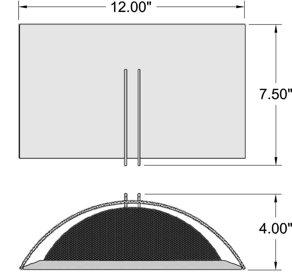 Access Lighting Prong 2 Light Wall Sconce, 12", image 3