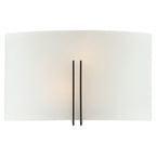 Prong 2 Light LED Wall Sconce, Matte Black / 12"