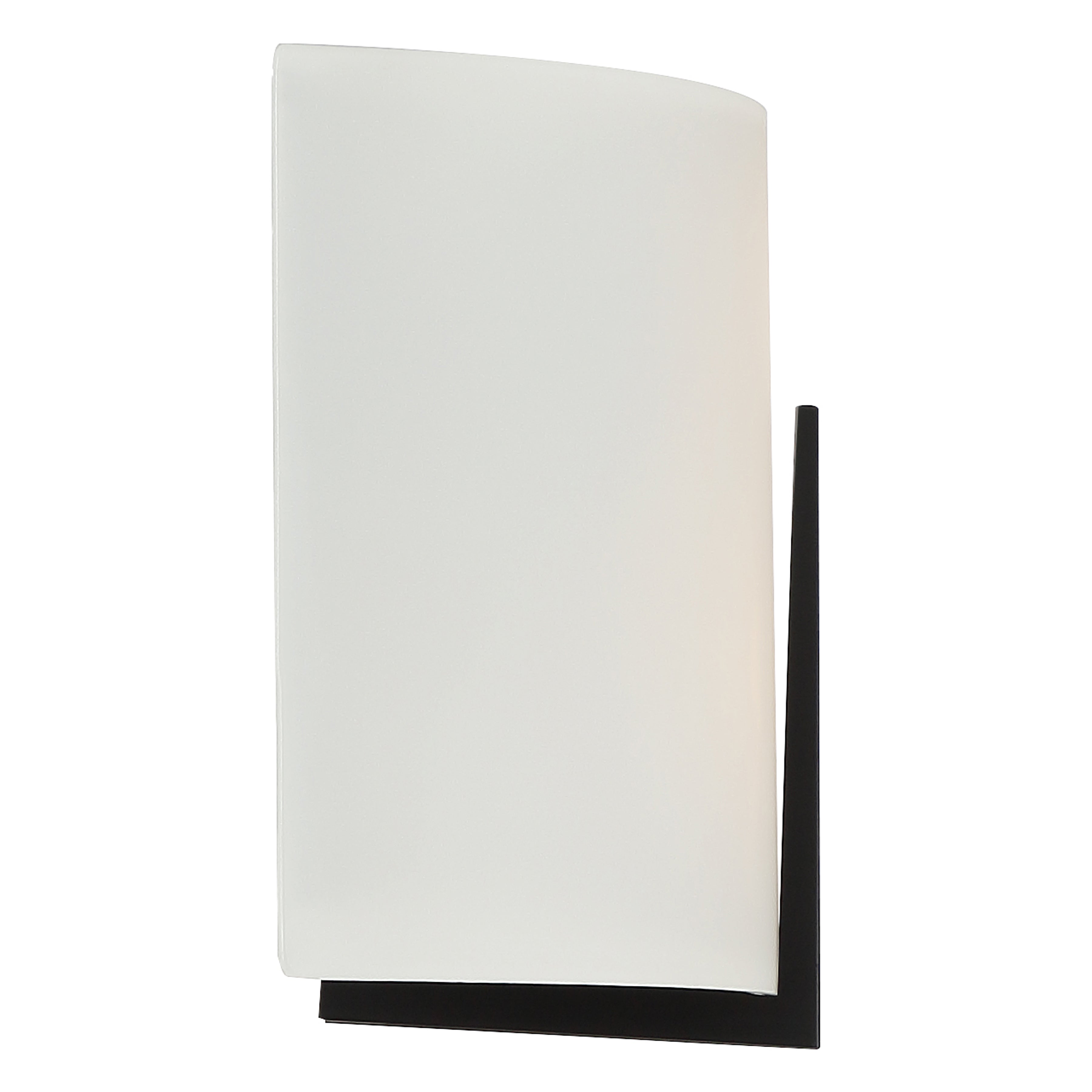 Prong 2 Light LED Wall Sconce, Matte Black / 12"