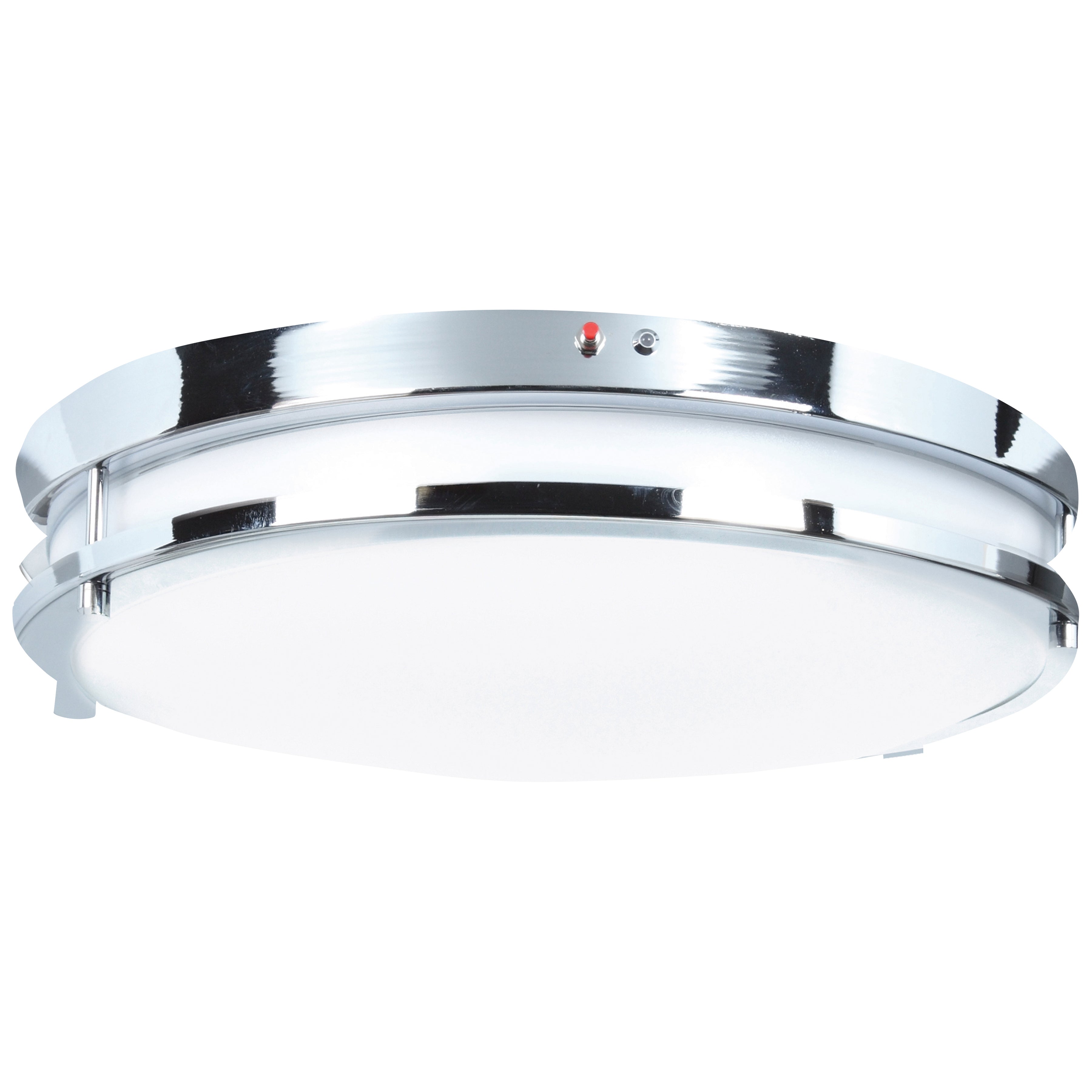 Solero Dual Voltage Emergency Battery Backup LED Flush Mount, 12"