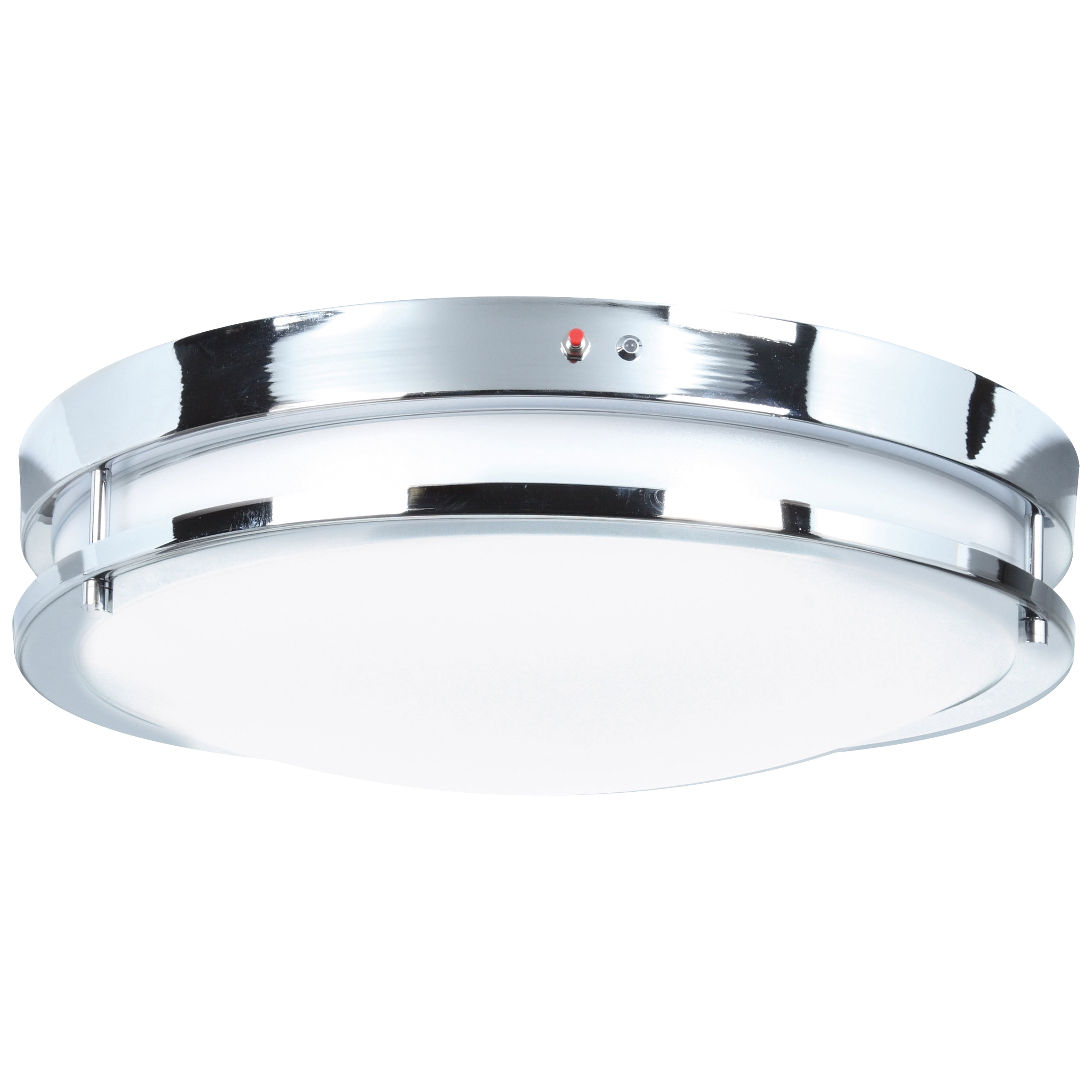 Solero Dual Voltage Emergency Battery Backup LED Flush Mount, 14"