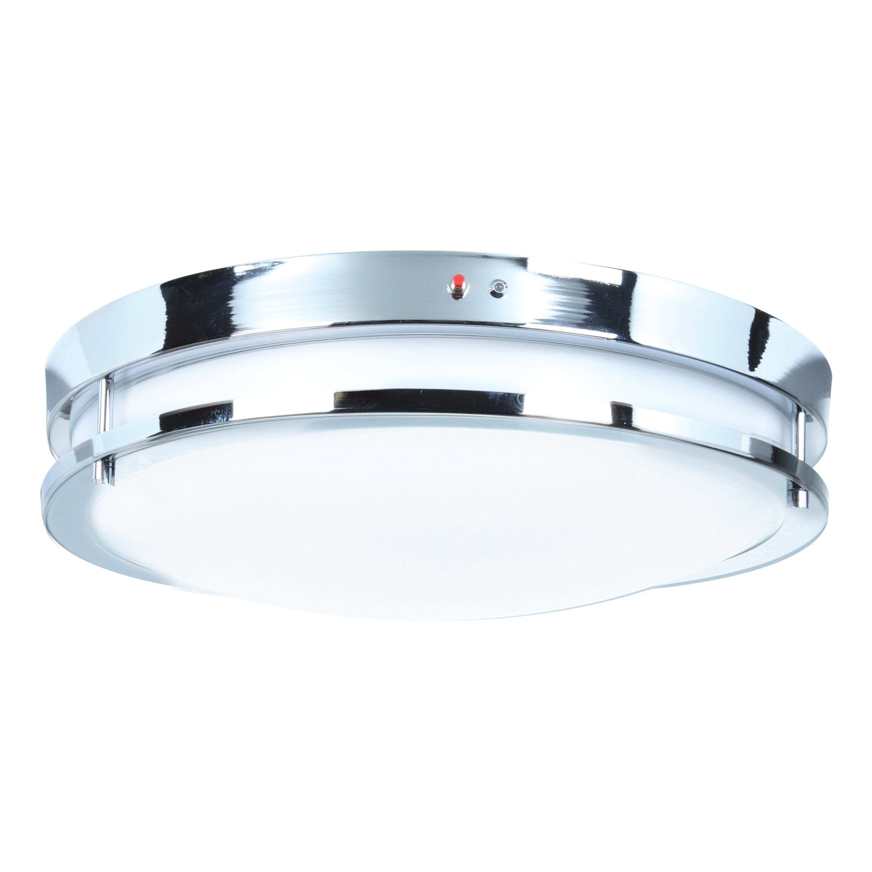 Solero Dual Voltage Emergency Battery Backup LED Flush Mount, 14"