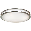 Solero LED Flush Mount, Brushed Steel / 24"