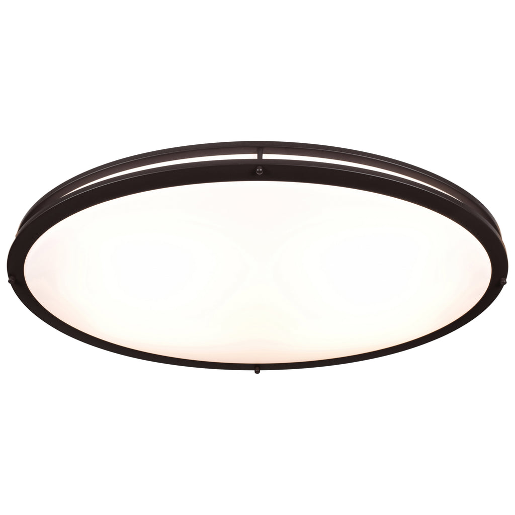 Solero Oval LED Flush Mount, Bronze