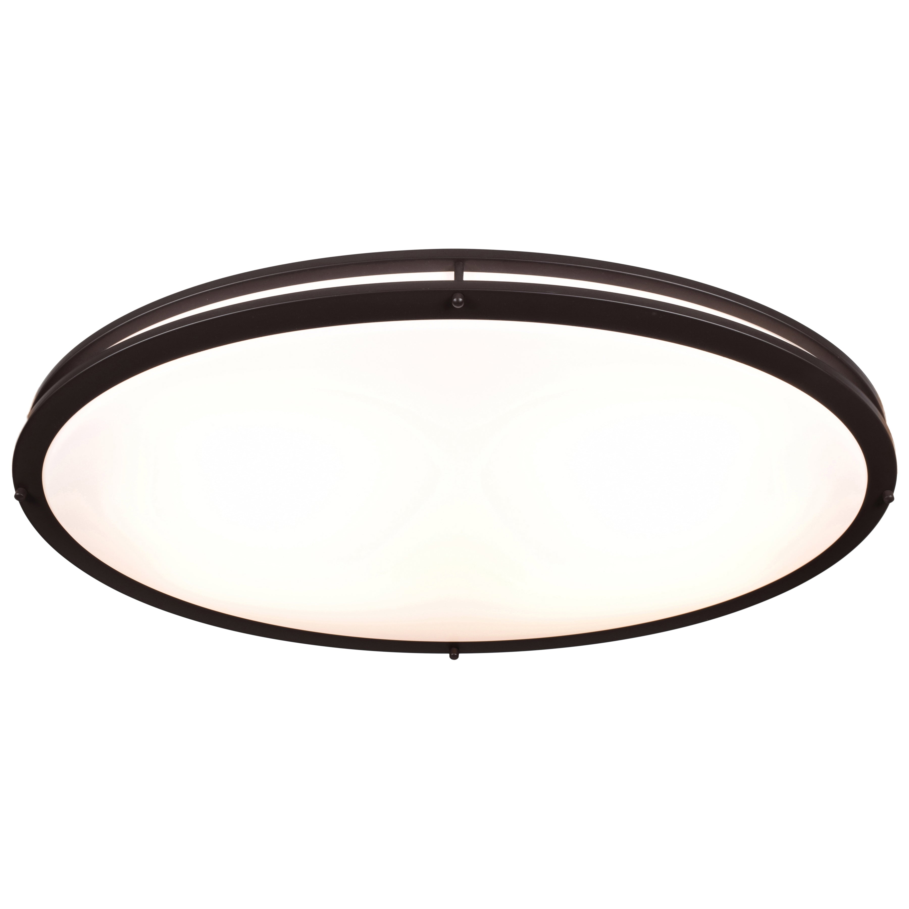 Solero Oval LED Flush Mount, Bronze