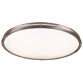 Solero Oval LED Flush Mount, Brushed Steel