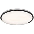 Solero Oval LED Flush Mount, Chrome