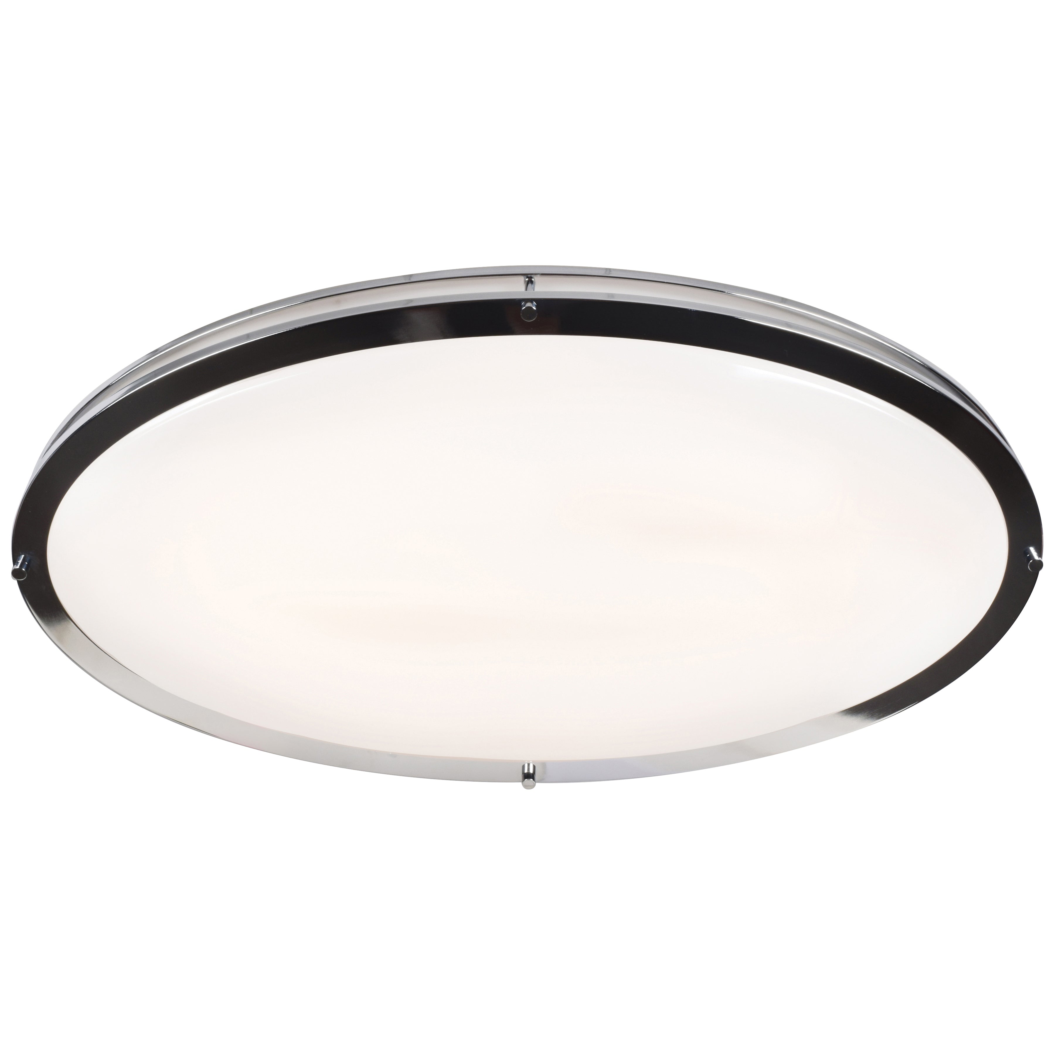 Solero Oval LED Flush Mount, Chrome