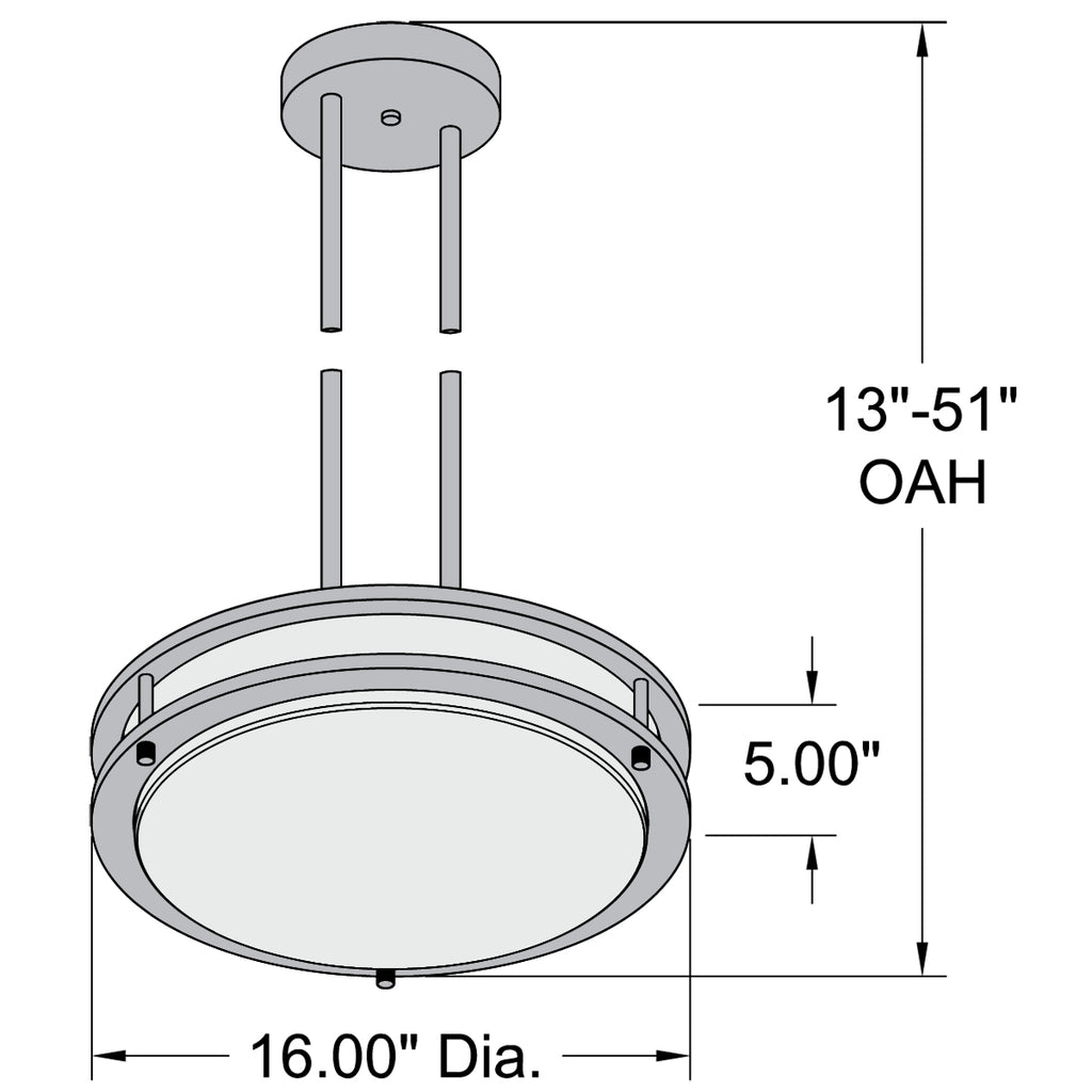 Access Lighting Solero LED Pendant or Semi-Flush, image 8