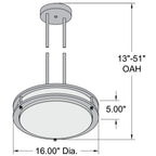 Access Lighting Solero LED Pendant or Semi-Flush, image 8