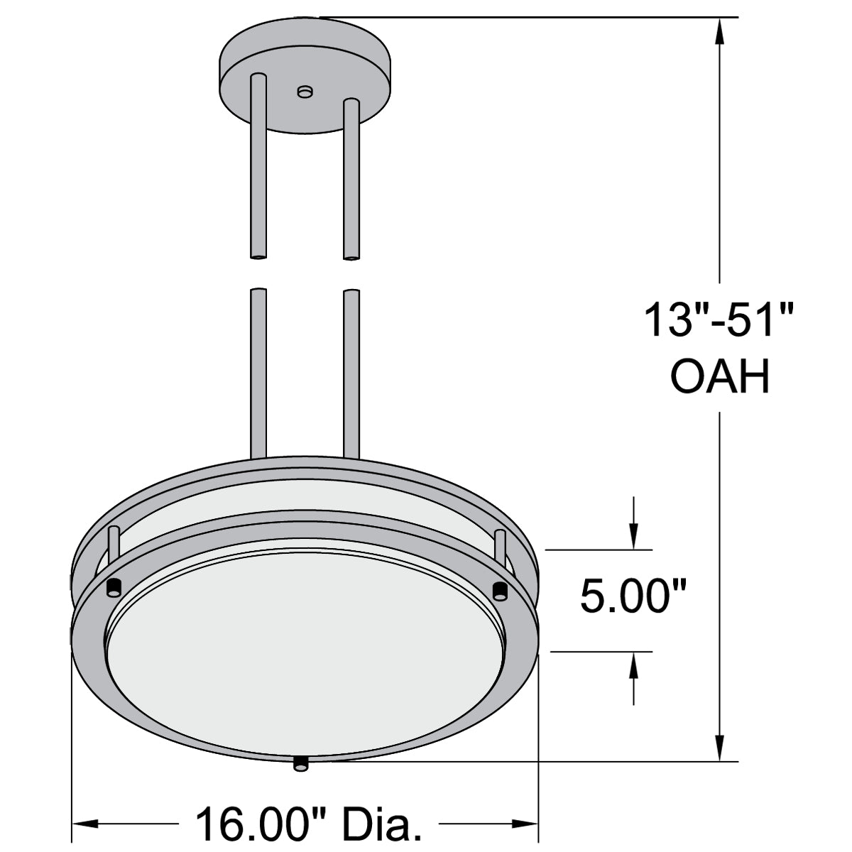 Access Lighting Solero LED Pendant or Semi-Flush, image 8
