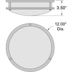Access Lighting Sparc LED Flush Mount, 12", image 5