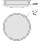 Access Lighting Sparc LED Flush Mount, 14", image 6
