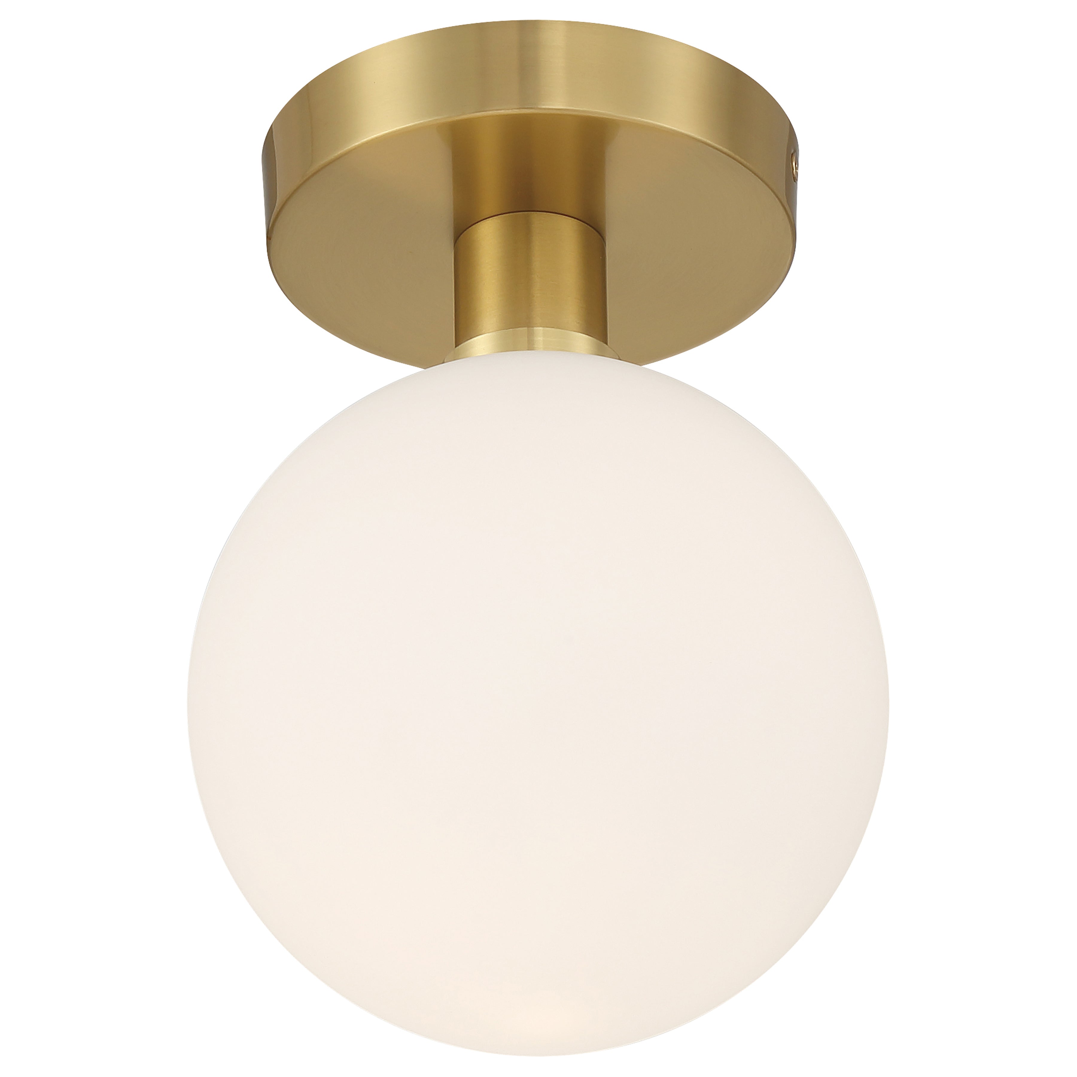 Michelle LED Semi Flush, Antique Brass