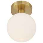 Michelle LED Semi Flush, Antique Brass
