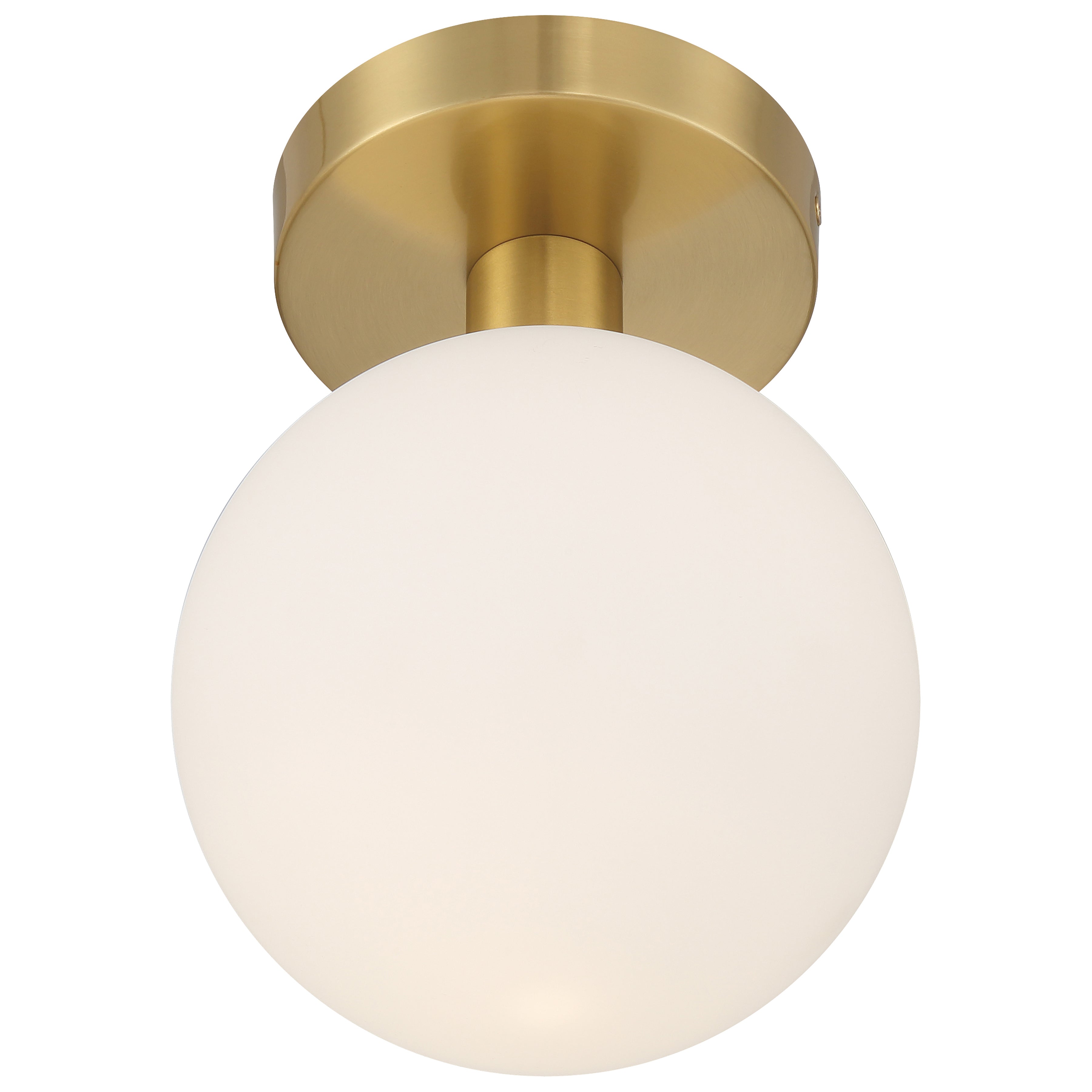 Michelle LED Semi Flush, Antique Brass