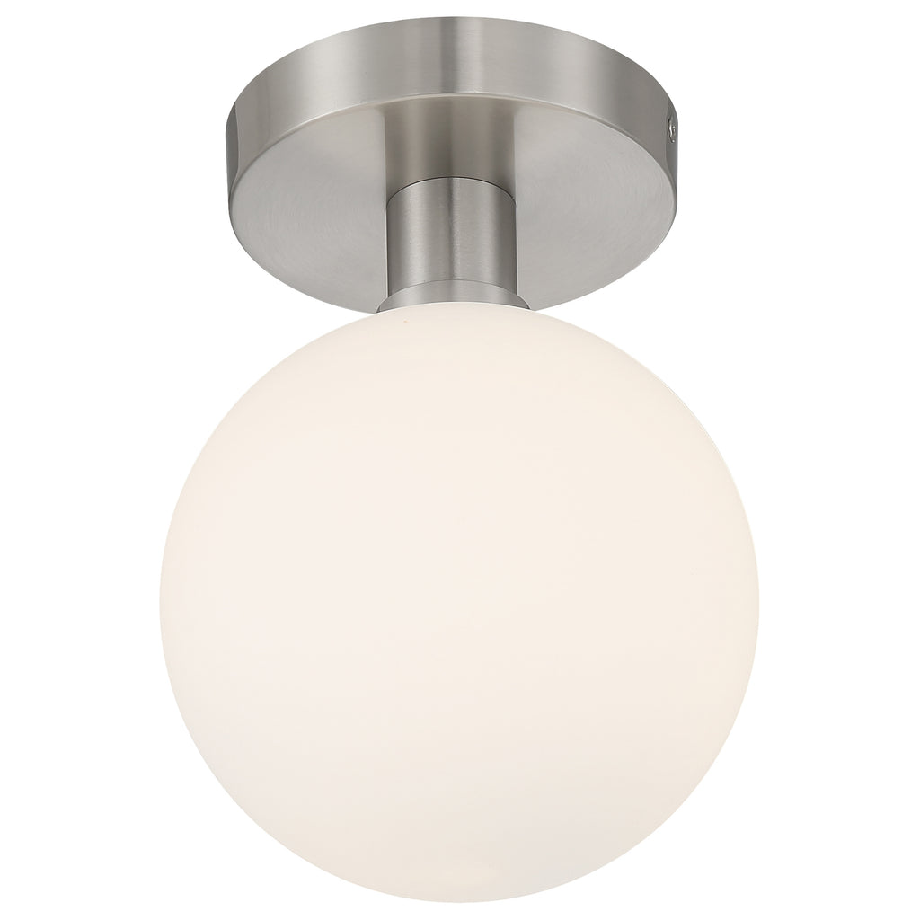 Michelle LED Semi Flush, Brushed Steel