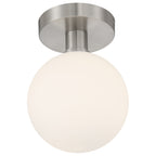 Michelle LED Semi Flush, Brushed Steel