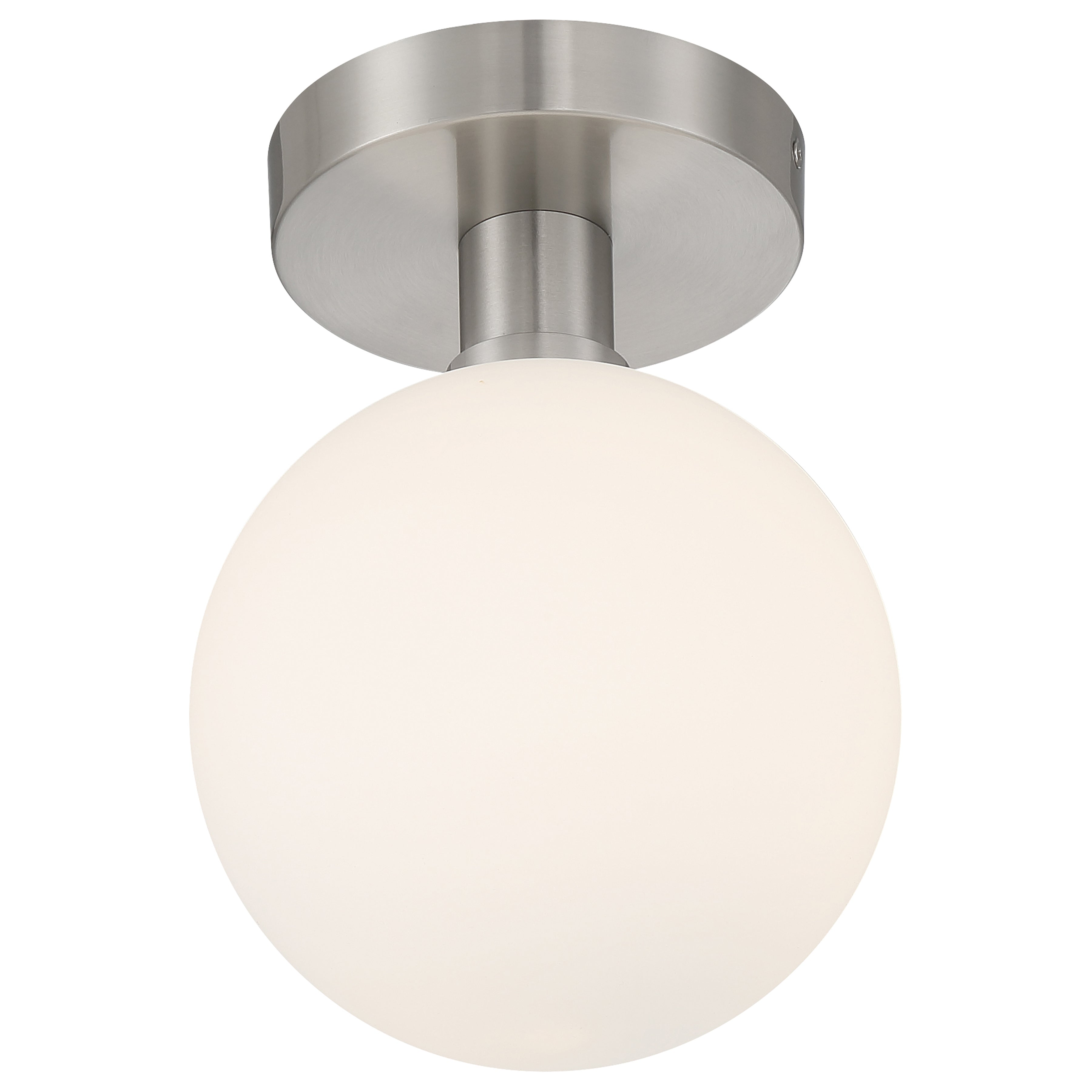 Michelle LED Semi Flush, Brushed Steel