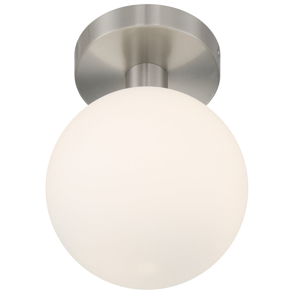 Michelle LED Semi Flush, Brushed Steel
