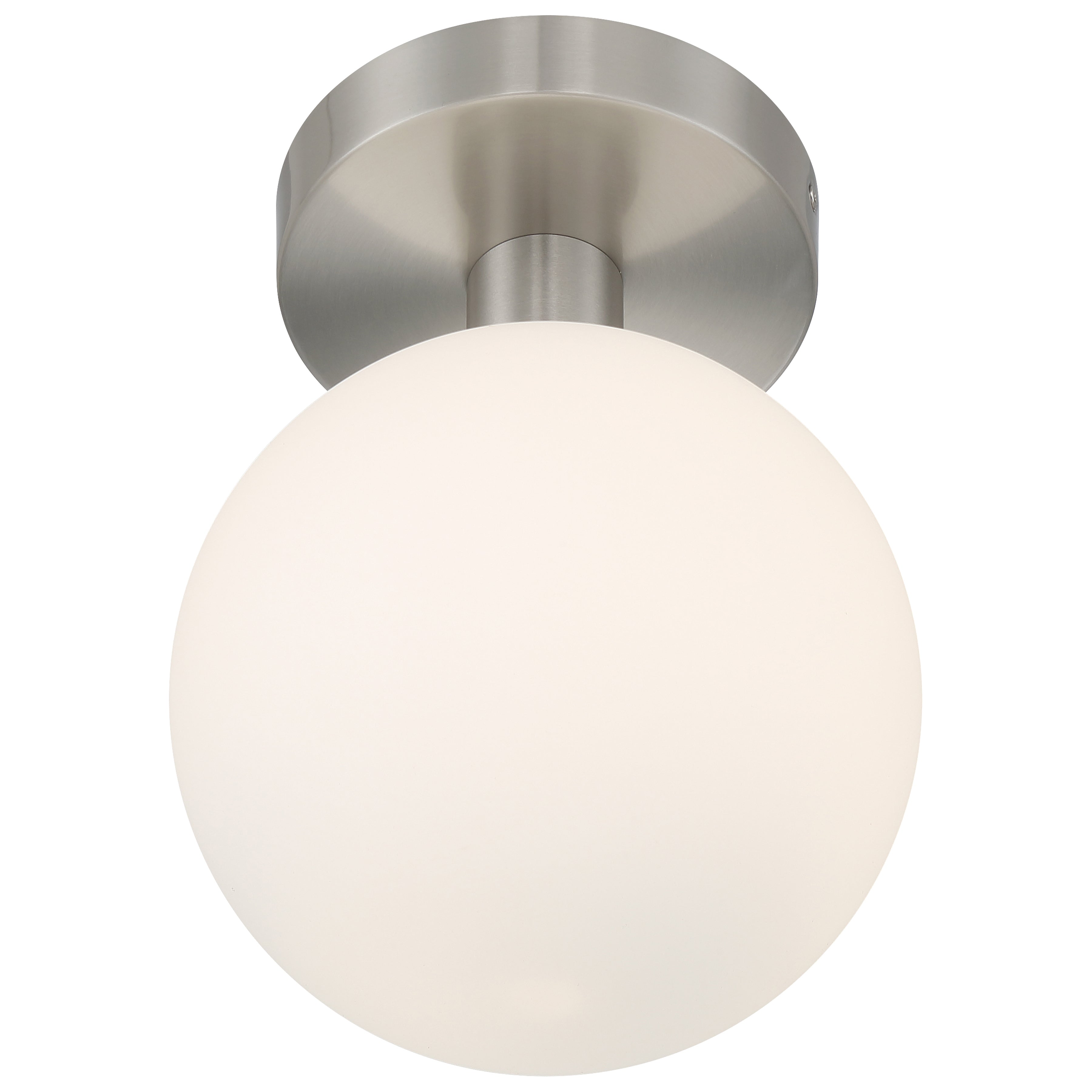 Michelle LED Semi Flush, Brushed Steel