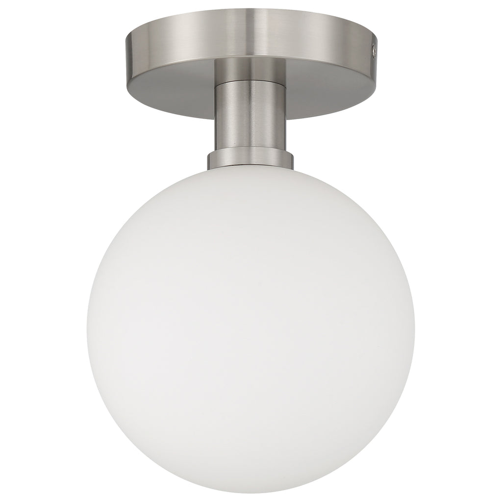 Michelle LED Semi Flush, Brushed Steel