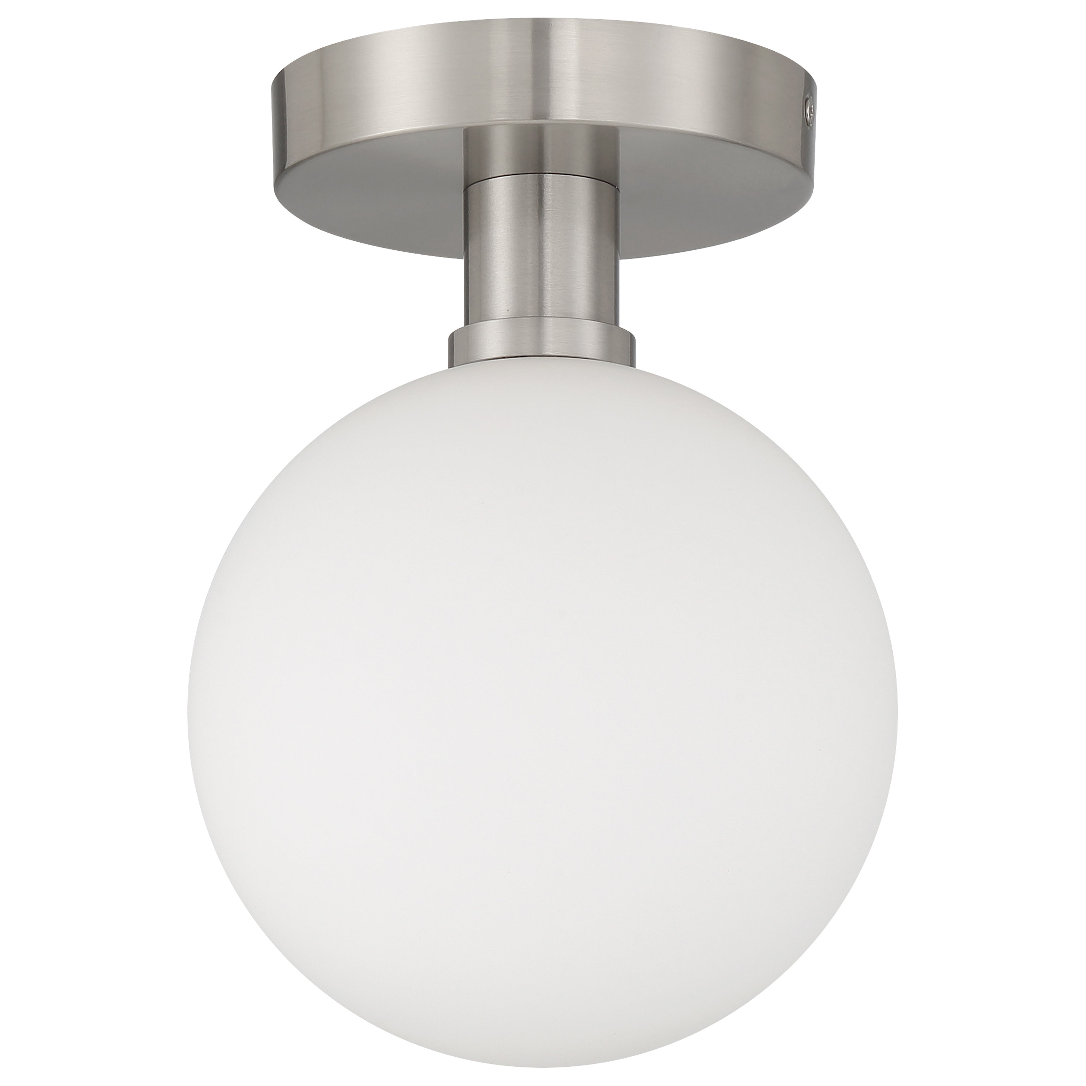 Michelle LED Semi Flush, Brushed Steel