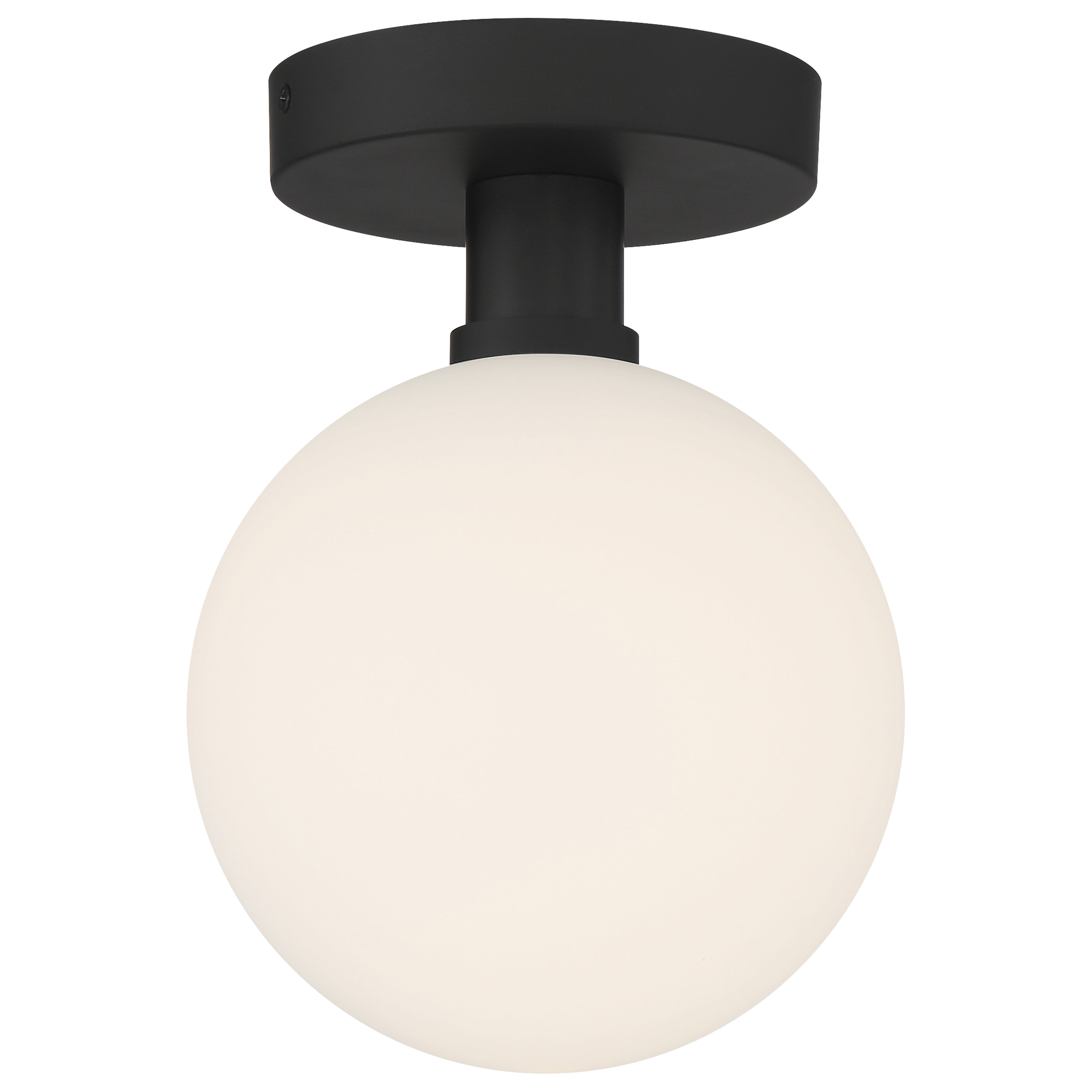 Michelle LED Semi Flush, Matte Black