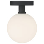 Michelle LED Semi Flush, Matte Black
