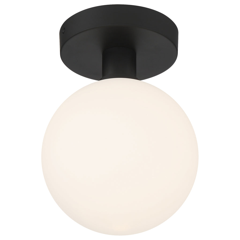 Michelle LED Semi Flush, Matte Black