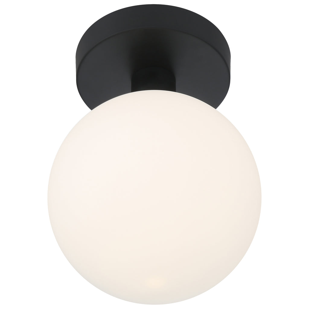 Michelle LED Semi Flush, Matte Black